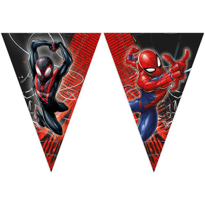Spiderman Birthday Bunting 2.3 metres (World of Webs) | Party Save Smile