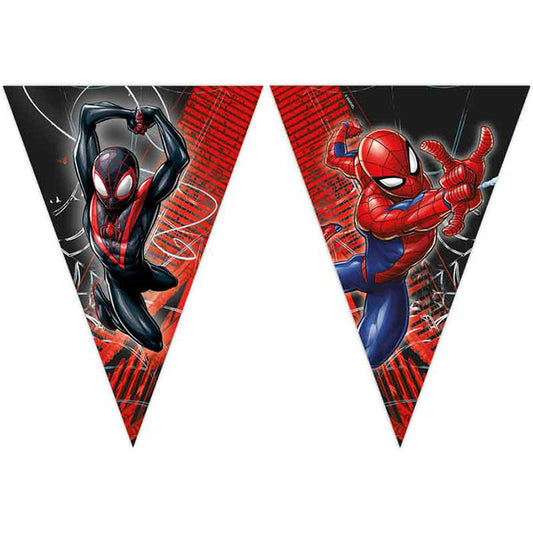 Spiderman Birthday Bunting 2.3 metres (World of Webs) | Party Save Smile