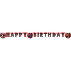 Spiderman Birthday Banner 2 metres (World of Webs)