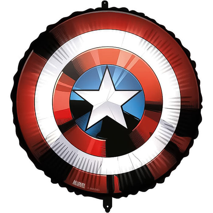 Captain America Shield Foil Balloon 18 Inches | Party Save Smile
