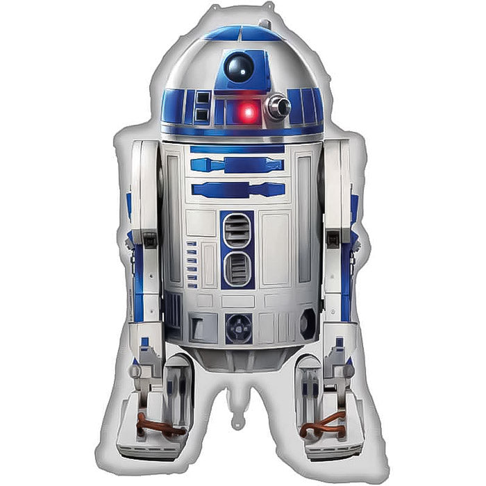 Star Wars R2 D2 Shaped Foil Balloon 39 Inches | Party Save Smile