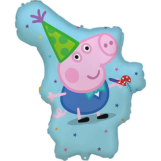 George Pig Shaped Foil Balloon 33 Inches | Party Save Smile