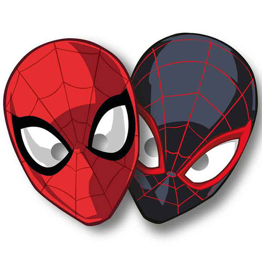 Spiderman Party Masks 6 Pack (World of Webs) | Party Save Smile
