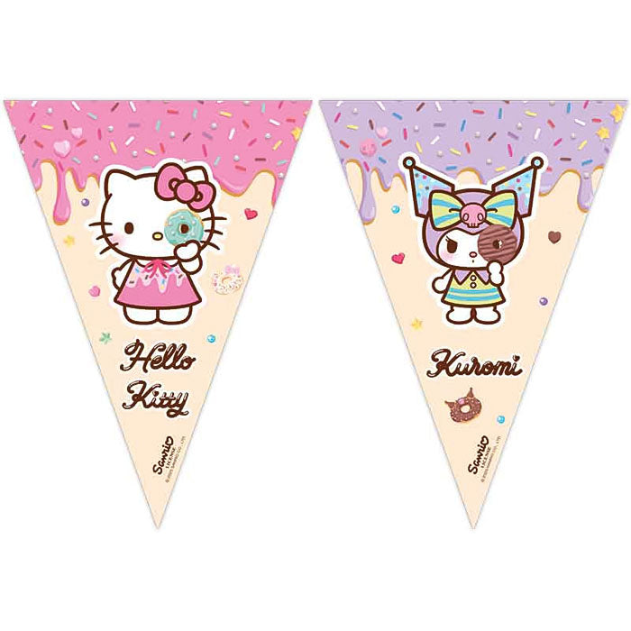 Hello Kitty & Kuromi Bunting Flag Banner 2.3 Metres | Party Save Smile