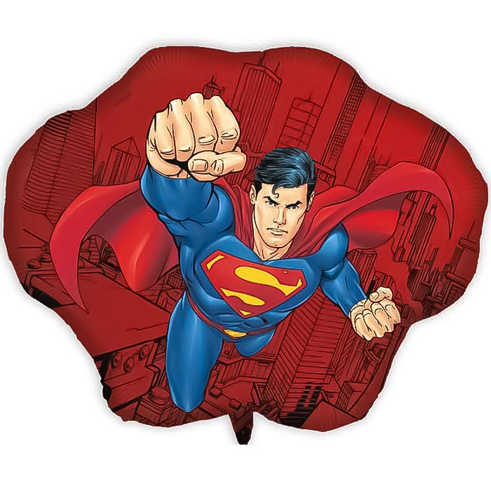Superman Krypton Shaped Foil Balloon 38 Inches | Party Save Smile