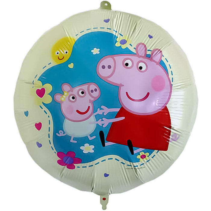 Peppa Pig with Little Baby Foil Balloon 18 Inches | Party Save Smile