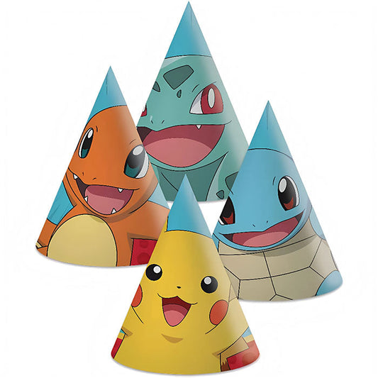 Pokemon Party Hats 6 Pack | Party Save Smile
