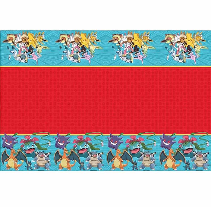 Pokemon Table Cloth Birthday Party Tablecover 180 x 120cm | Party Save Smile