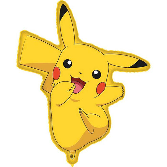 Pokemon Pikachu Shaped Foil Balloon 30 Inches | Party Save Smile