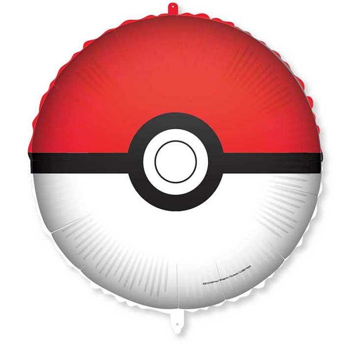 Pokemon Pokeball Foil Balloon 18 Inch | Party Save Smile