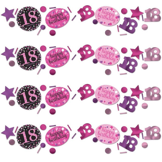 Pink Sparkle 18th Birthday Party Table Confetti | Decoration