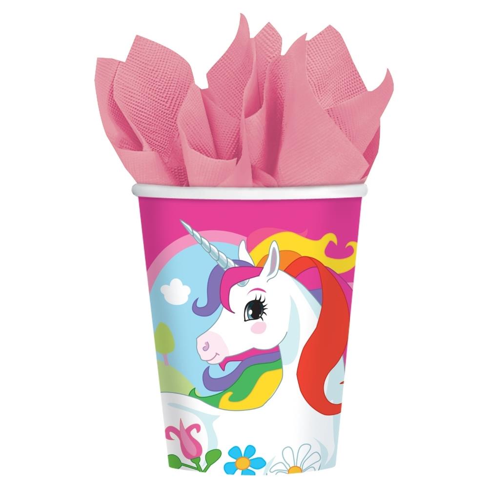 Pink Unicorn Party Packs: Tableware & Decoration Kit