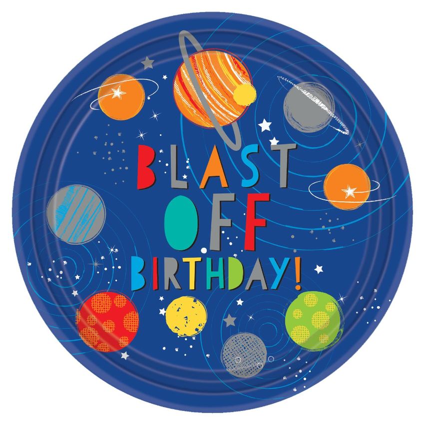 Space Rocket Birthday Party Pack with Decorations