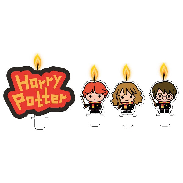 Harry Potter Candles Pack of 4 | Party Save Smile