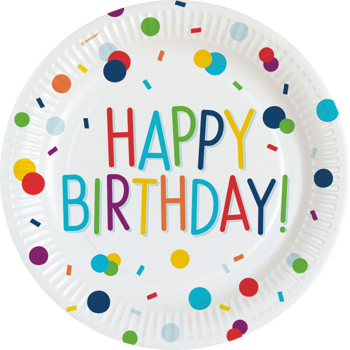 Rainbow Confetti 30th Birthday Party Kit with Decorations