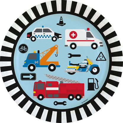 Road Vehicle Party Pack with Decorations: Ready Made Kit
