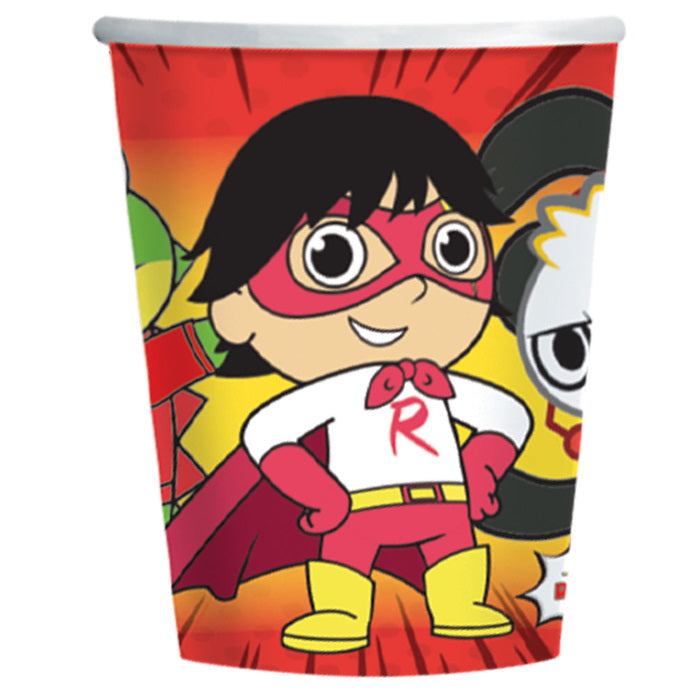Ryan’s World Party Cups Pack of 8 | Party Save Smile