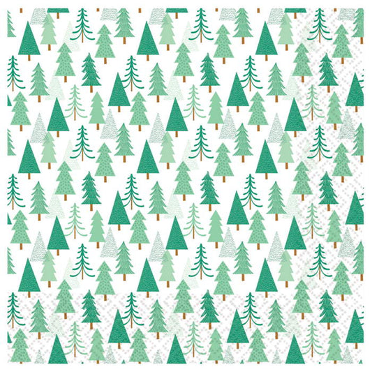 Christmas Trees Party Napkins Pack of 16 Serviettes | Party Save Smile