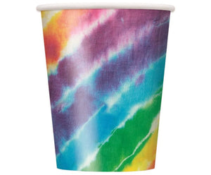 Tie Dye Paper Party Cups Pack of 8