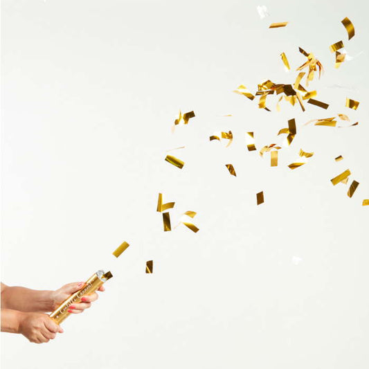 Gold Confetti Cannon