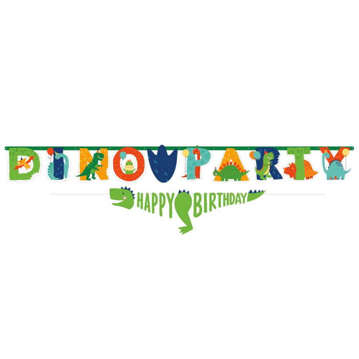Dino-Mite Dinosaur Party Pack with Banner and Balloons