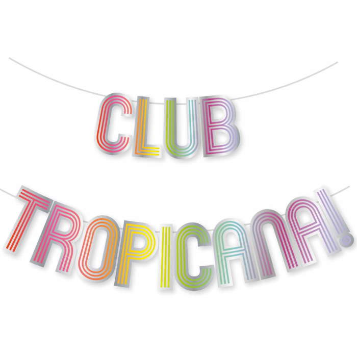Club Tropicana Party Banner Decoration 2 Metres | Party Save Smile