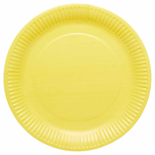 Buttercup Yellow Plates Pack of 8 | Party Save Smile