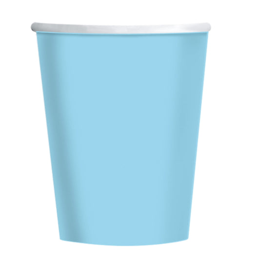 Forget Me Not Blue Paper Party Cups Pack of 8 | Party Save Smile
