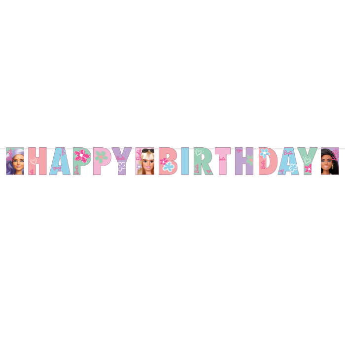 Barbie Happy Birthday Banner 1.8 metres | Party Save Smile