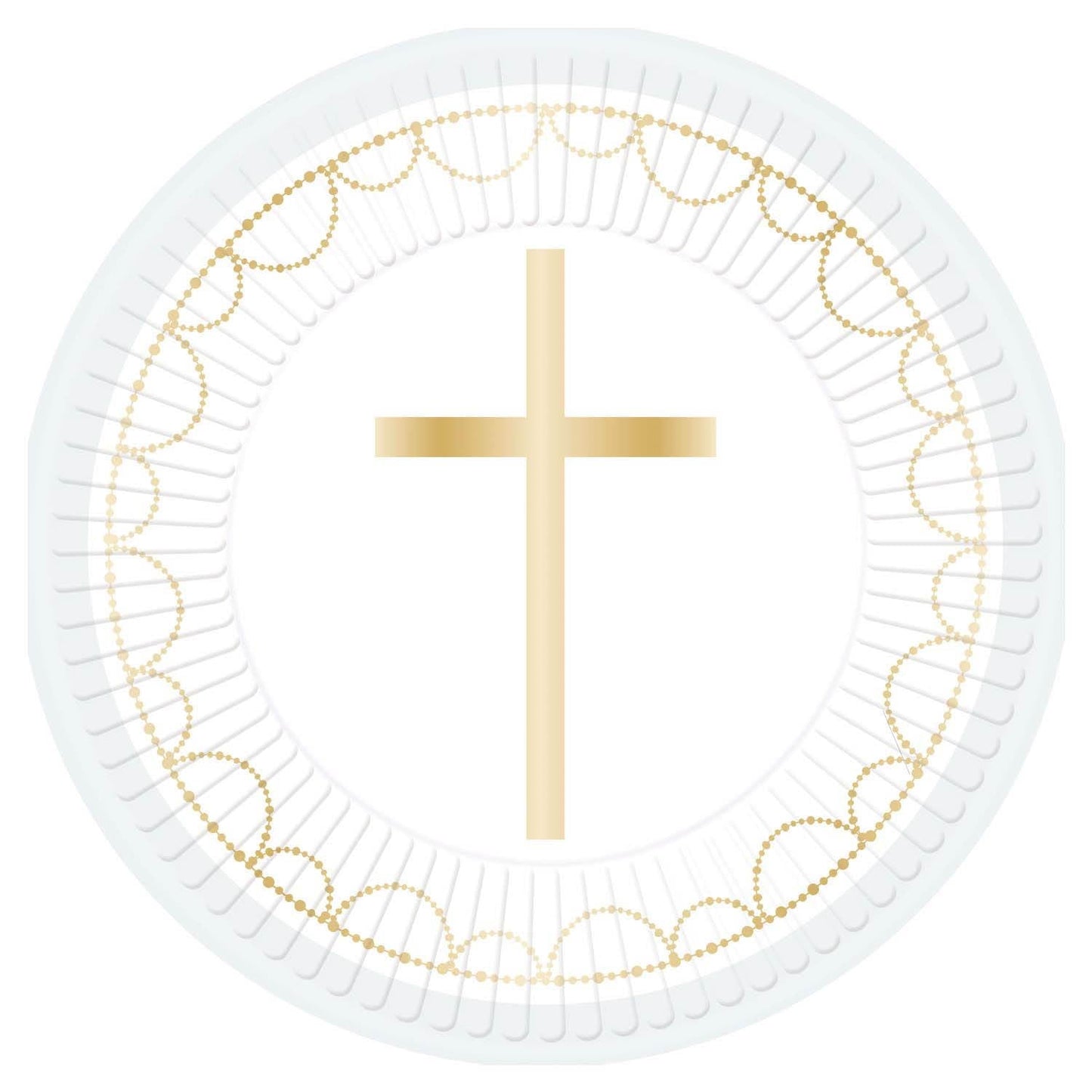 Communion Plates and Napkins Pack - Blue Botanical