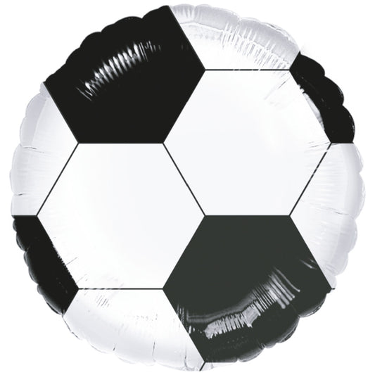 Black Football Foil Balloon 43cm | Party Save Smile