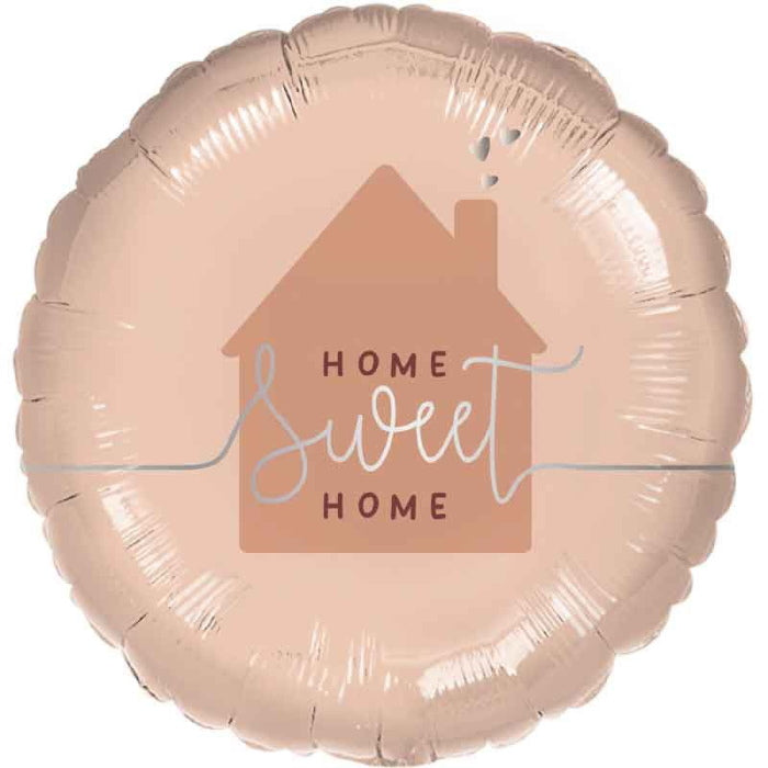 Rose Gold Home Sweet Home Foil Balloon 18 inches | Party Save Smile