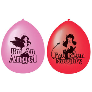 Good Girl Bad Girl Party Latex Balloons Pack of 10