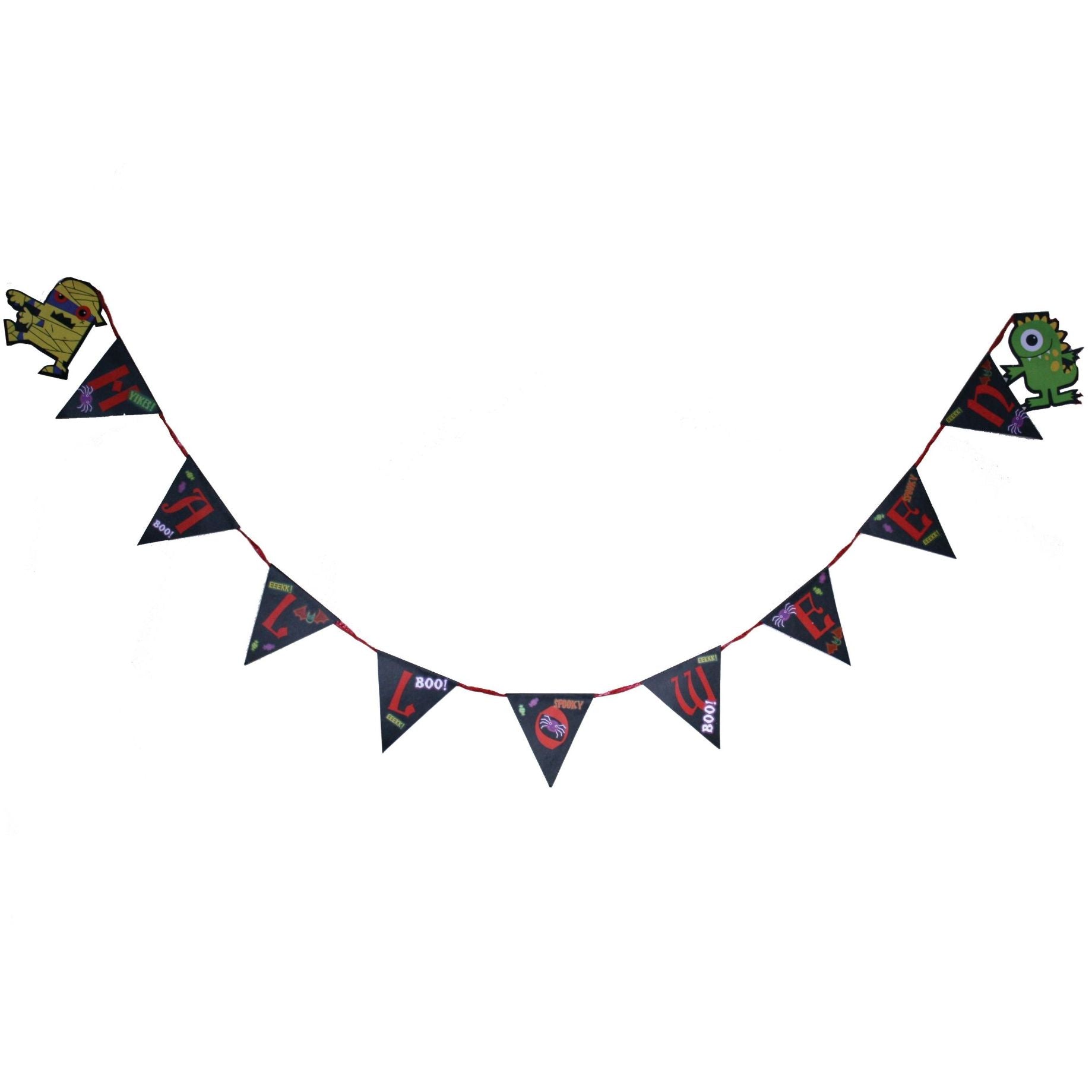 Boo Crew Halloween Bunting 2.7 metres | Party Save Smile