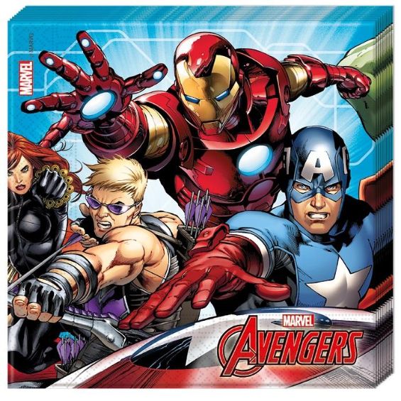 Marvel Avengers Birthday Party Pack: Tableware & Decoration Kit