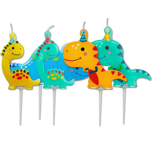 Shaped Dinosaur Candles Pack of 5