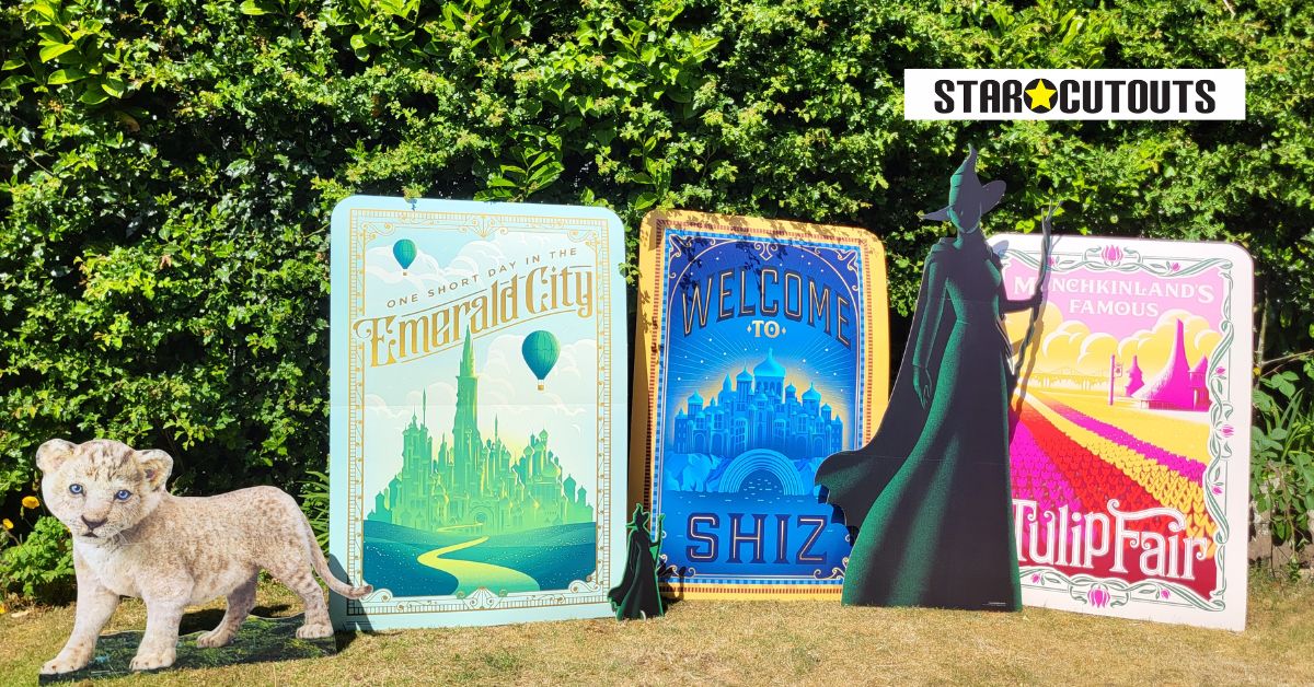 Wicked Emerald City Theme Backdrop Cardboard Cut Out Height 133cm