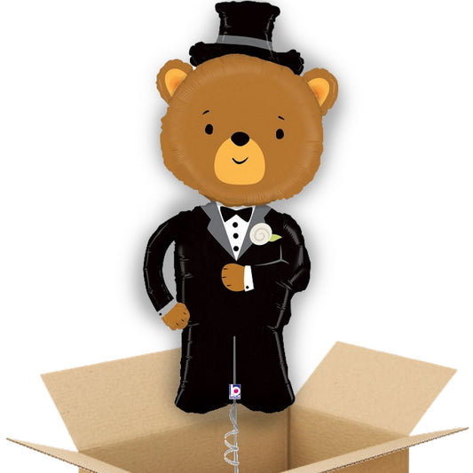 Groom Bear Linky Giant Balloon in a Box Gift