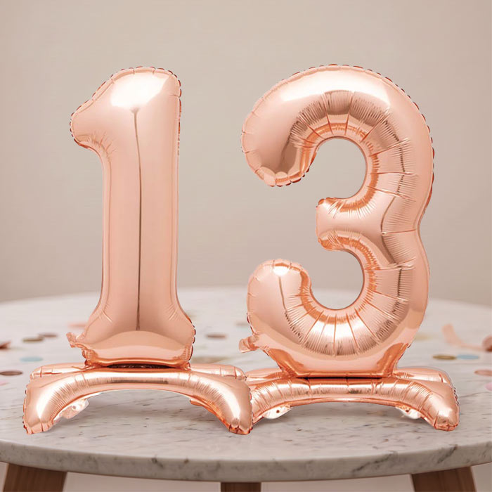 Rose Gold 13th Birthday Table Decorations Centrepiece | Party Save Smile