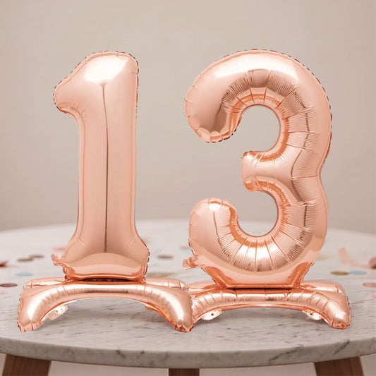 Rose Gold 13th Birthday Table Decorations Centrepiece | Party Save Smile