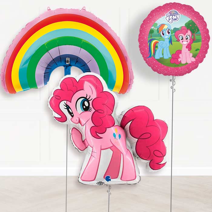 My Little Pony Pinkie Pie Rainbow Inspired Helium Balloon Package| Party Save Smile