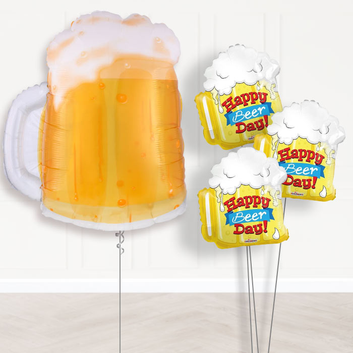 Beer Mug Balloon Bouquet Delivery - Themed Bouquet | Party Save Smile