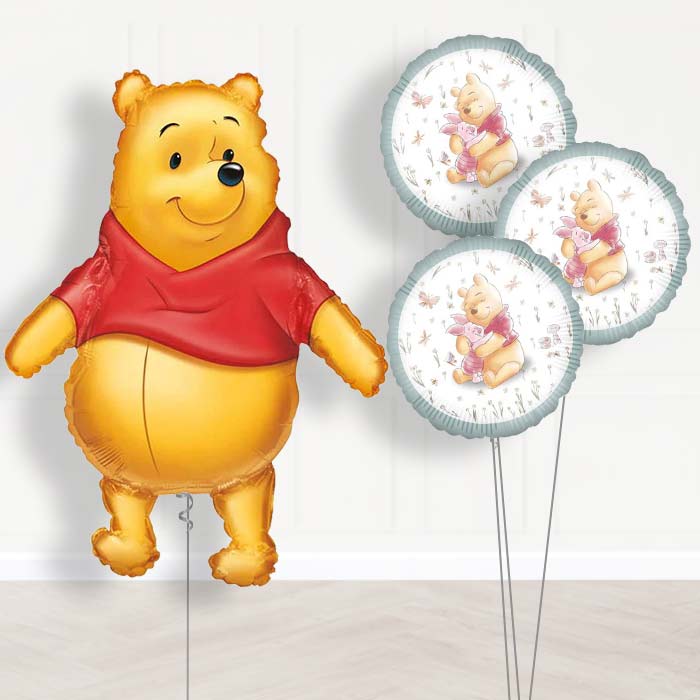 Winnie the Pooh Balloon Bouquet Delivered - Themed Bouquet | Party Save Smile