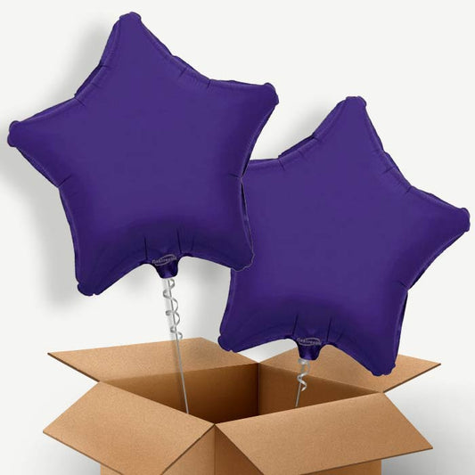 Purple Star Helium Balloon Couple | Party Save Smile
