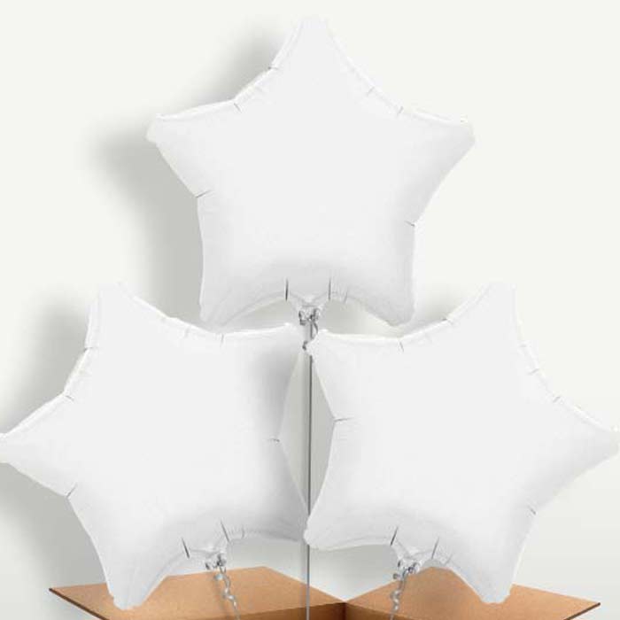 White Star Helium Bunch of Balloons | Party Save Smile