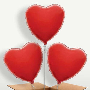 Be My Girlfriend Red Heart Bunch of Balloons (Trio)