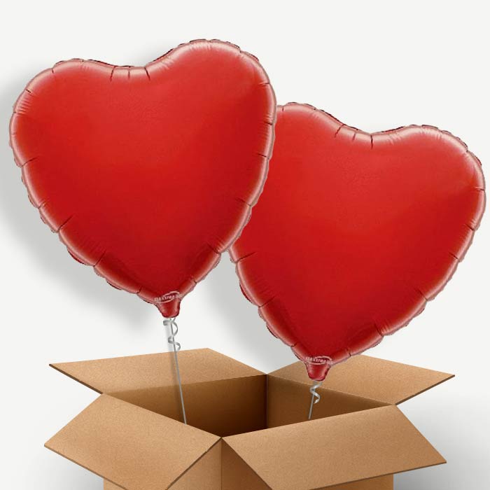 Red Heart Helium Balloon Couple | Party Save Smile