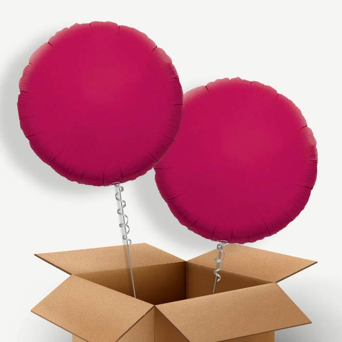 Hot Pink Circle Helium Balloon Two | Party Save Smile