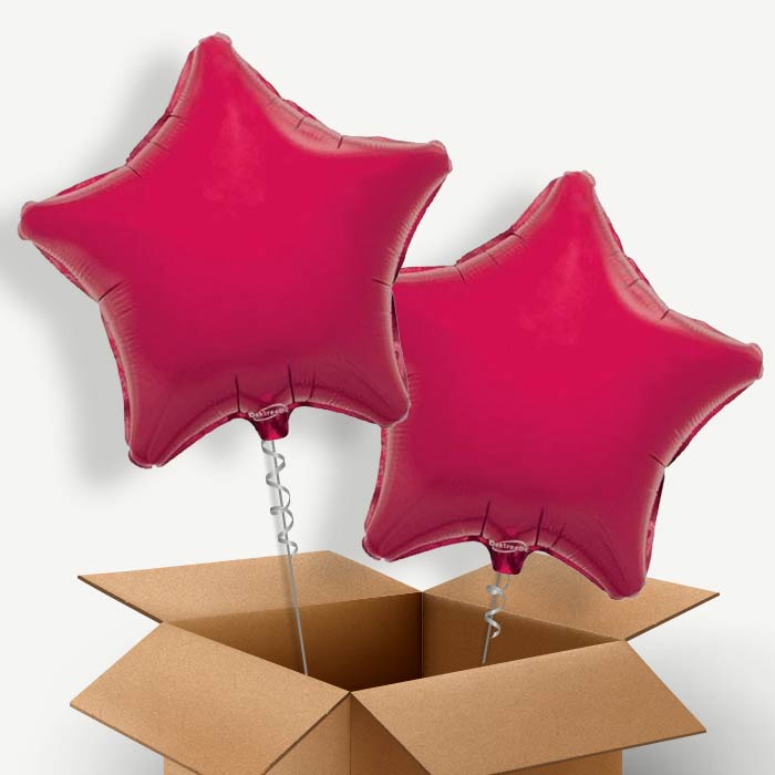 Hot Pink Star Helium Balloon Two | Party Save Smile