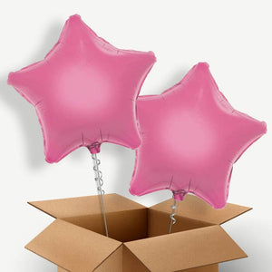 Baby Pink Star Helium Balloon Two